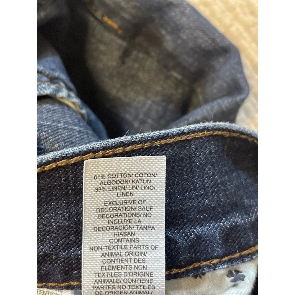 Lucky Brand Men's 36x32 221 Original Straight Jeans Cotton Linen Blend